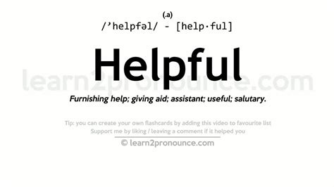 helpful meaning.
